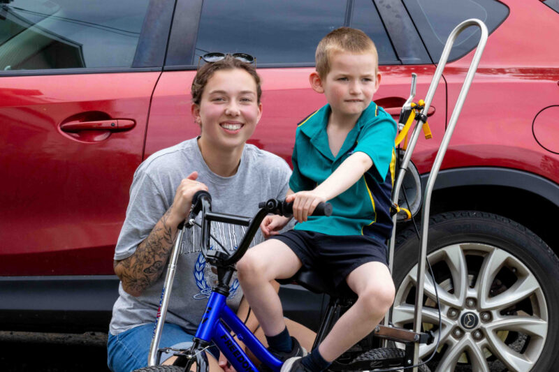 Photo of Ethan and his Support Worker Georgia